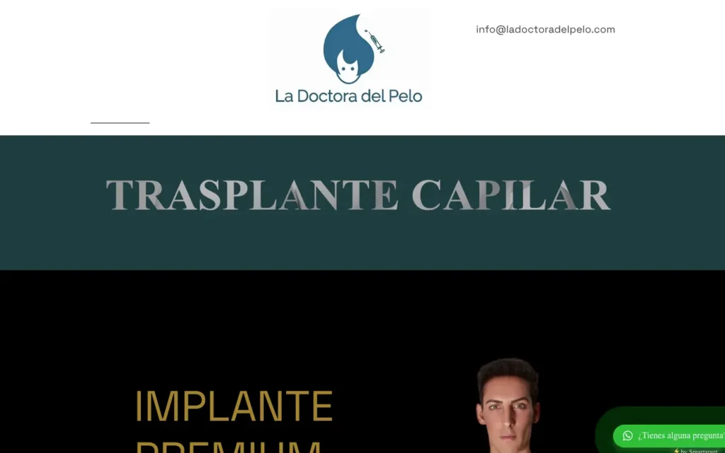 La Doctora del Pelo Clínica Capilar Madrid pagina web