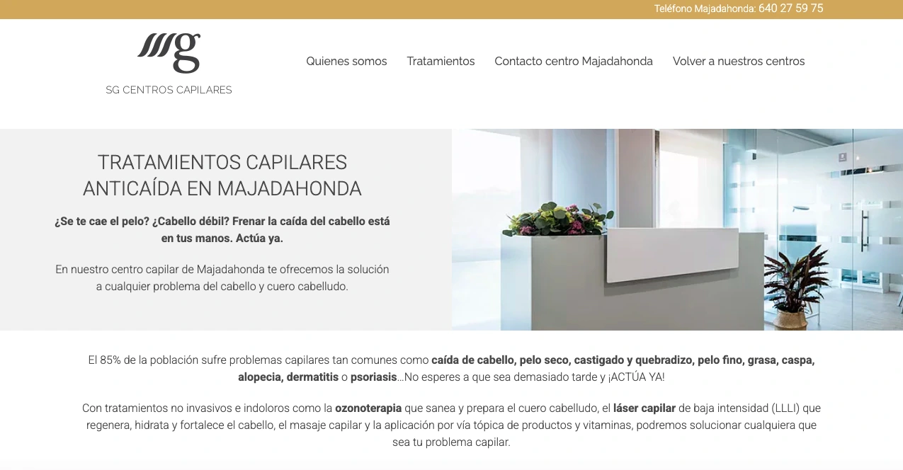 SG centros capilares y estética Majadahonda